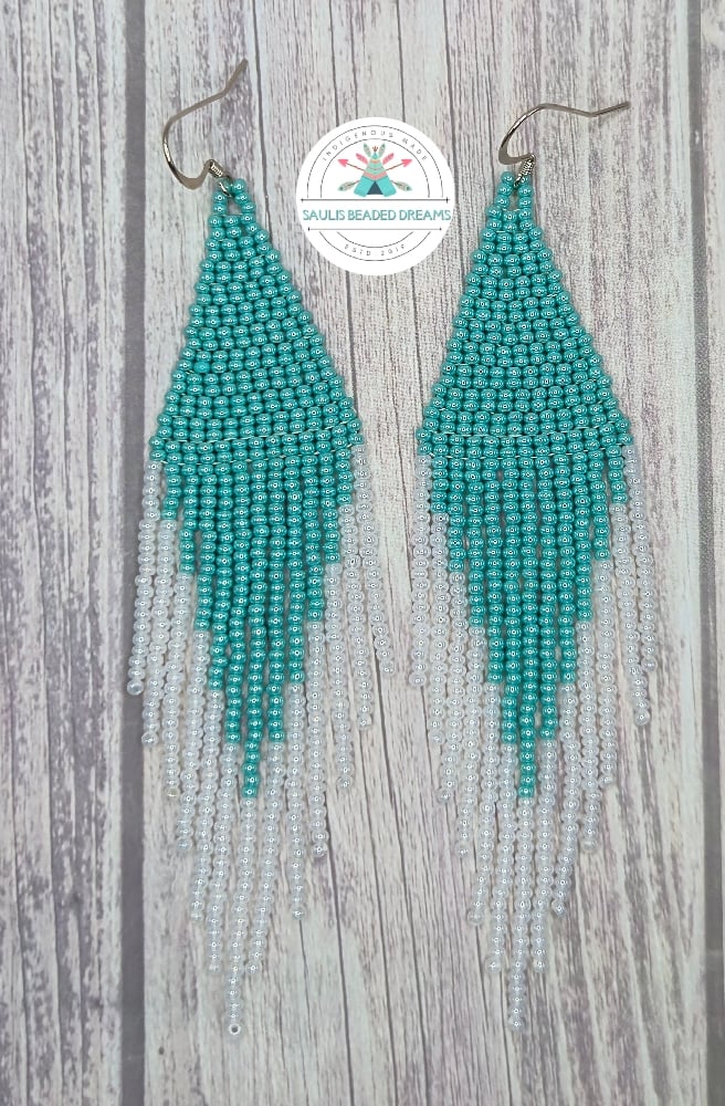 Image of Turquoise/White Earrings