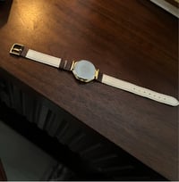 Image 10 of EXTREMELY RARE 1980-90s Citzien Gold Dial Leather Watch 