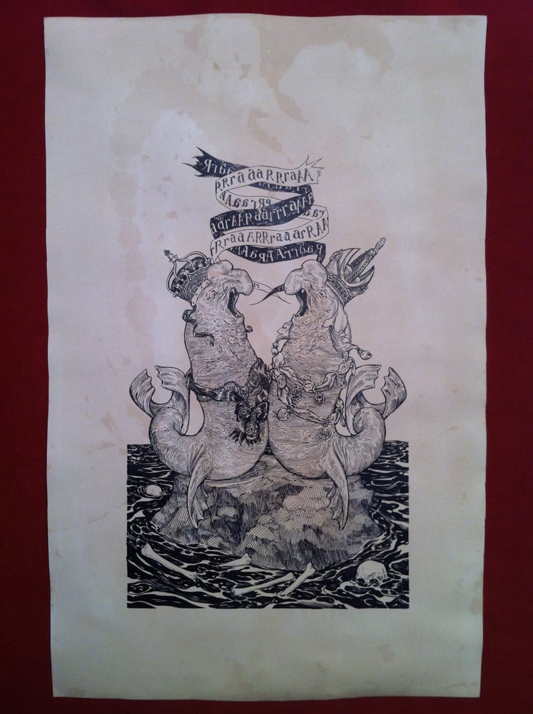 Image of The Rivals -hand stained print