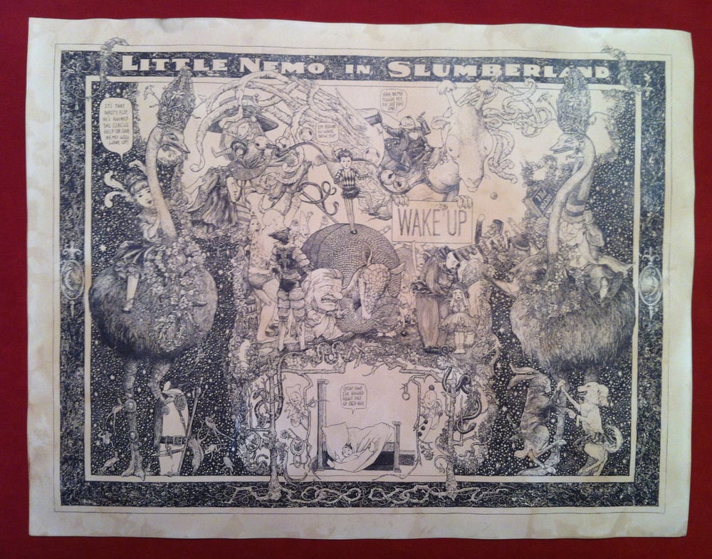 Image of Little Nemo in Slumberland -hand stained print