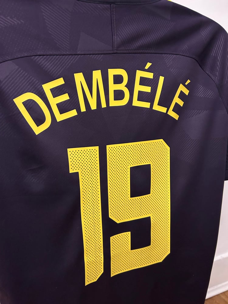 Image of Tottenham Hotspur “DEMBELE 19” 2017/18 Third Shirt + UCL patches (L)