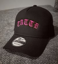 Image 2 of 25% off!!! BLACK & PINK NEW ERA TATTD CAP!!! 🖤💗