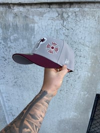 Image 3 of BURGUNDY GREY MULTI TONE PHILADELPHIA PHILLIES CUSTOM FITTED CAP