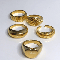 " Lifestyle " Gold Rings