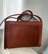 Image 3 of Tan mini popper satchel
