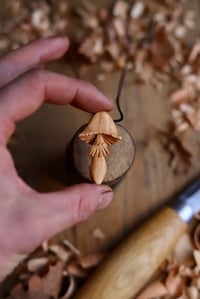 Image 2 of Mushroom-  Pendant Necklace 