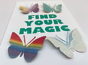 April 14th - find your magic - Butterfly quote art
