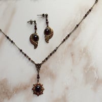 Image 2 of THE ‘ARTEMISIA’ GARNET EARRINGS