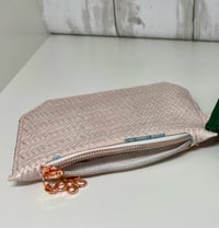 Image 2 of Keychain wallet is cream with rose gold