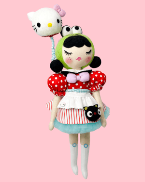 Image of Medium Art Doll Keroppi Inspired 