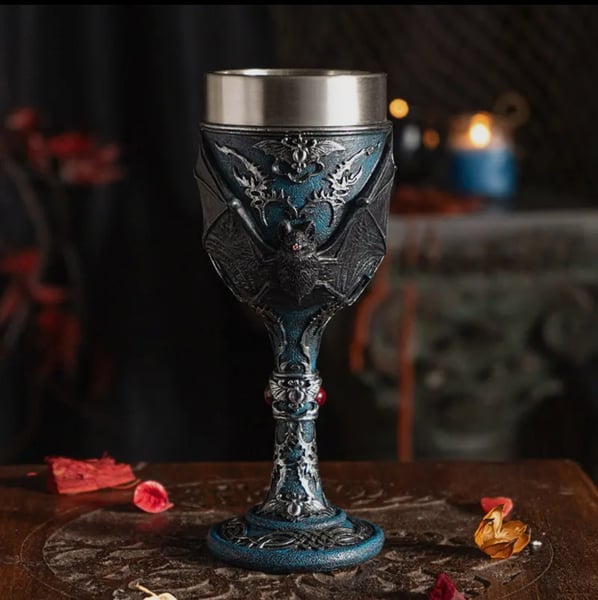 Image of Vampire Bat Wine Goblet