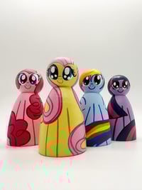 Image 1 of My Little Pony Peg Dolls - Set of 4