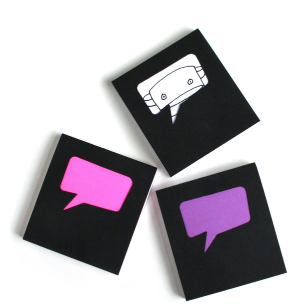 Image of Speech Bubble Sketch Paper Pad : 100 Sheets : Pack of 3