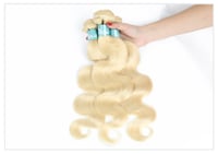 Image 8 of Blonde Brazilian Body Wave Hair Extensions – Remy Human Hair Weave Bundles
