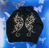 Navy Blue Fairy Wing Zip-Up