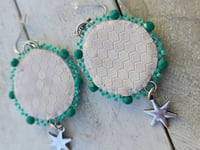 Image 3 of Turquoise Teardrop earrings 