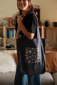 Image 3 of cutie mosaic tote bag