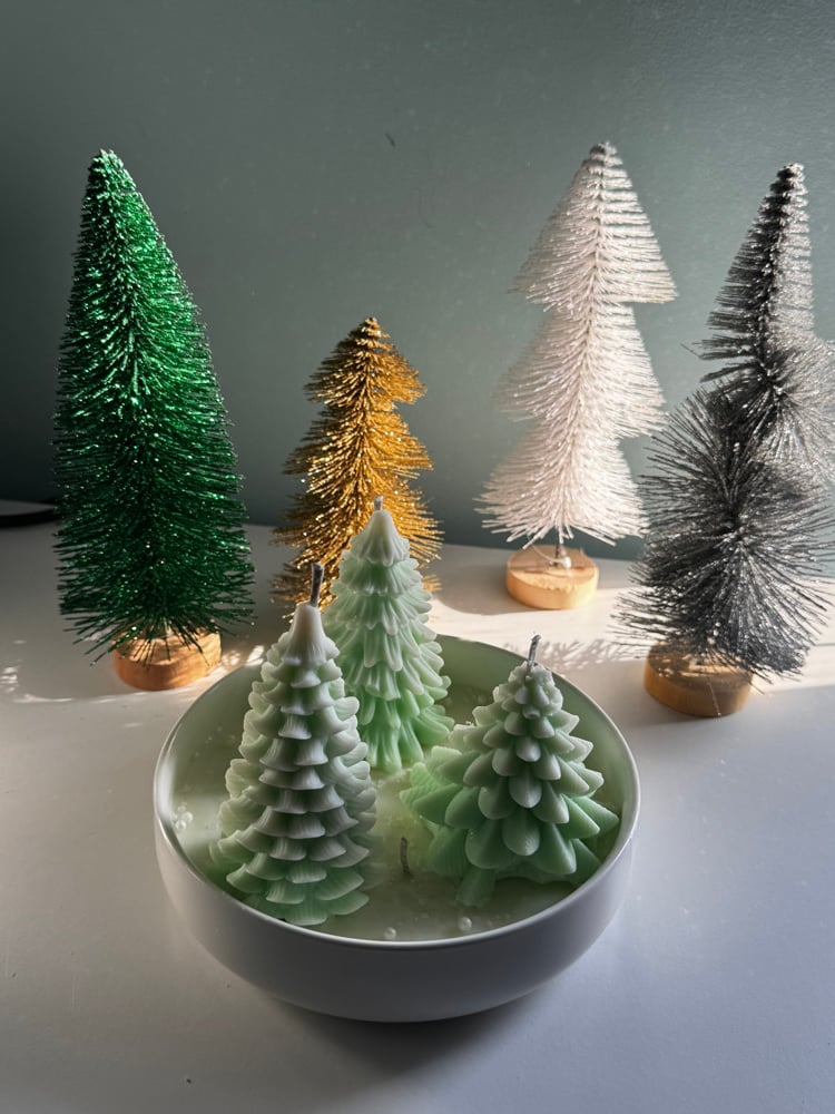 Image of Christmas Tree Farm ~ Candle Bowl 