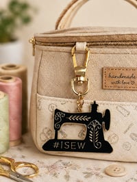 Image 1 of Sew-ology Midnight Sewing Machine Keychain 