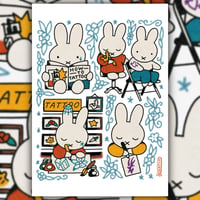 “FAMILIAR RABBIT TATTOO ARTIST" A4 PRINT