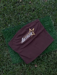 Brown Retro Astros Tube Top 