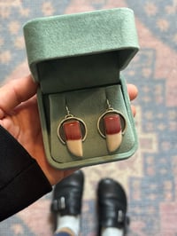 Image 3 of Mookaite Halo Earrings 