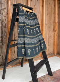 Image 1 of Vintage Cotton Gauze Grecian Souvenir Skirt Ex Large 