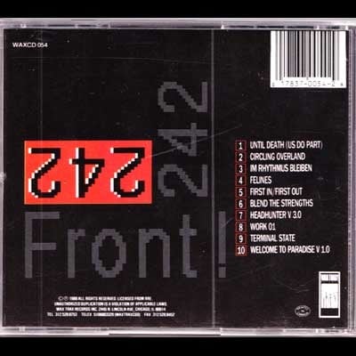 FRONT 242-Front By Front CD/ Original Out Of Print-RARE