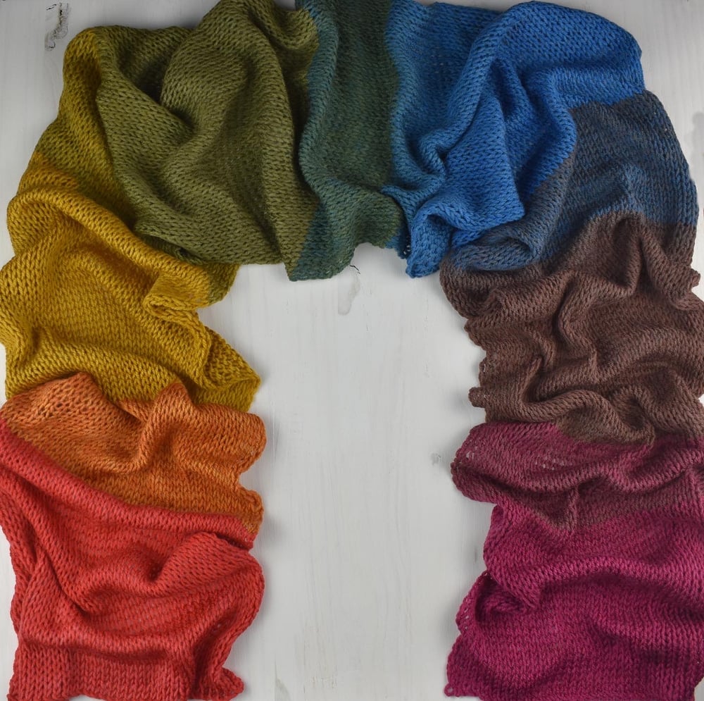 Image of Classic Rainbow Extra Long Knit Wrap
