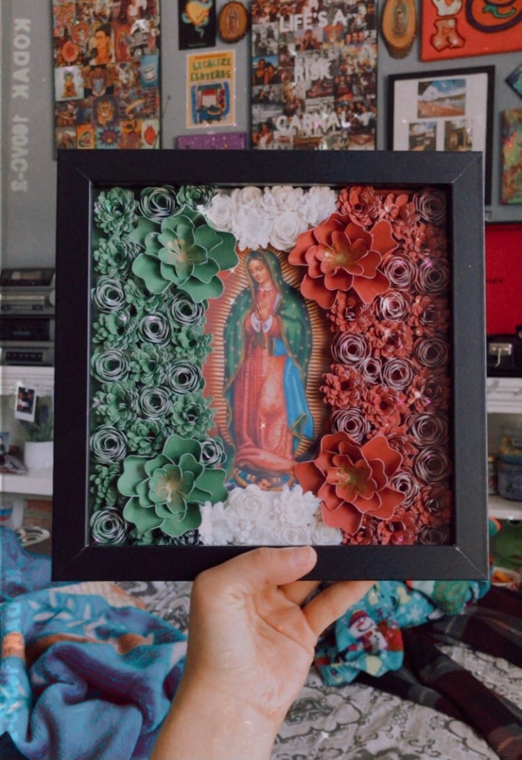 Image of virgencita shadow box 