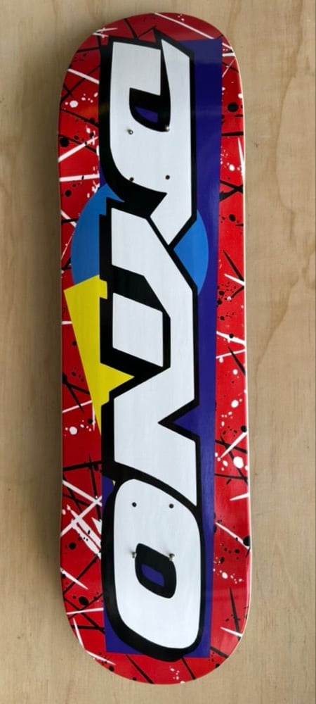GT Dyno Red Splatter Bmx Skateboard