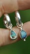 Image of Chunky hoops & Opal charms 