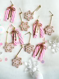 Image 2 of Gingerbread Snowflake Dangles