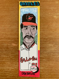 Don Baylor. Single Bookmark. 