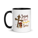 Jesus Christ & Pumpkin Spice, Mug with Color Inside