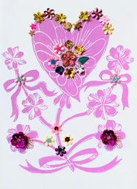 Image 1 of Pink Heart Flower