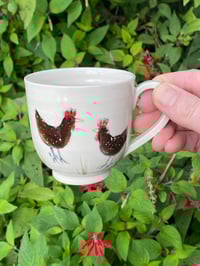 Image 1 of Hen decorated small mug