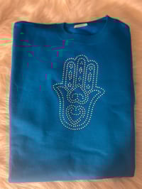 Image 3 of Customize personalize unisex Rhinestone hoodie’s  /crew neck sweatshirt /zip up 