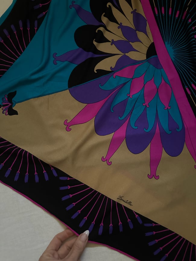 late 60s italian silk jersey hankie hem dress pucci saks fifth avenue