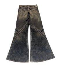 Image 2 of SS25 ‘Andante-56’ Mud Denim Flared Jeans 