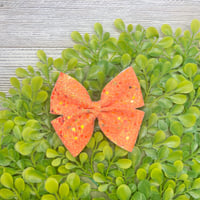 Glitter Flouncy | 3.5" | Orange 