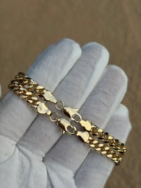 Image 6 of 14k Gold Plated Cuban Bracelets