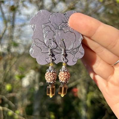 Image of “woodland flower” earrings 