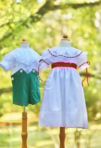 Image 10 of Christmas Holly Portrait Collar Dress