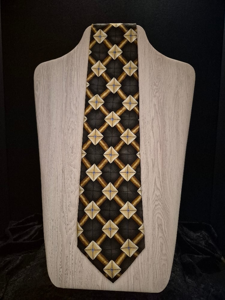 Image of Brown Abstract Necktie 
