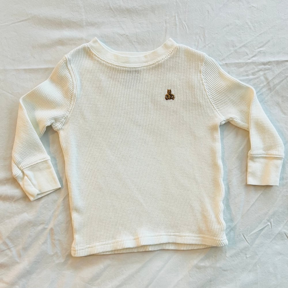 Image of GAP WHITE THERMAL SHIRT size 12-18M