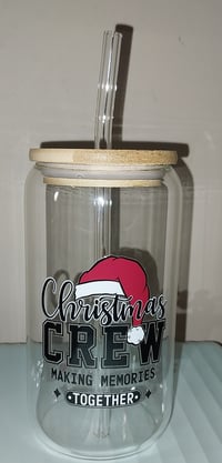 Image 3 of Christmas Crew Glass Cup   