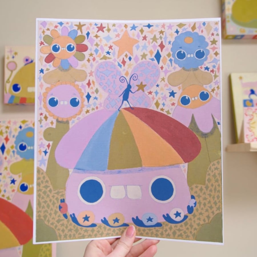 Image of Crawler Carousel Art Print