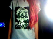 Image of Marilyn Monroe 'Hollywood is dead' t shirt 