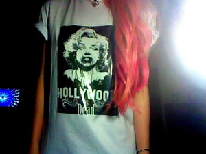 Image of Marilyn Monroe 'Hollywood is dead' t shirt 